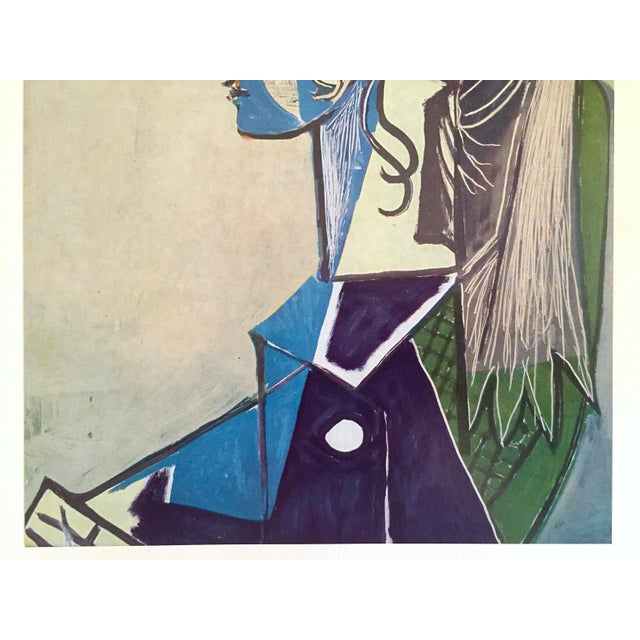 Paper Pablo Picasso Vintage 1955 Mid Century Modernist First Edition Lithograph Print " Sylvette XIII " 1954 For Sale - Image 7 of 11