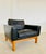 Vintage Danish Black Leather & Oak Lounge Chair by Poul M Volther for Erik Jørgensen, 1960s For Sale - Image 9 of 18