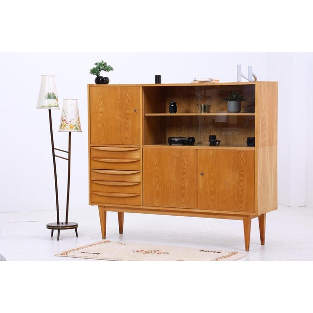 Vintage Highboard in Ash, 1960s For Sale - Image 11 of 11