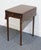 VINTAGE ANTIQUE Solid Mahogany Traditional Hepplewhite Style 26" Drop Leaf Accent End Table 24.25" High Leaves Down:...