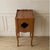 A charming late 19th-century French bedside table, pair available. The piece is raised on slender cabriole legs...