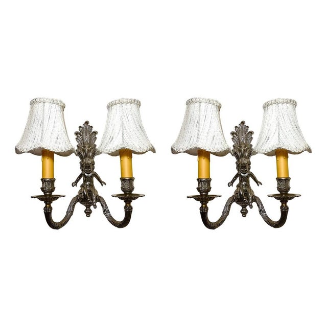 Wall Lights in Silvered Bronze, 1960s, Set of 2 For Sale - Image 17 of 17