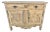 18th C. French Carved Buffet With Distressed Painted Finish For Sale