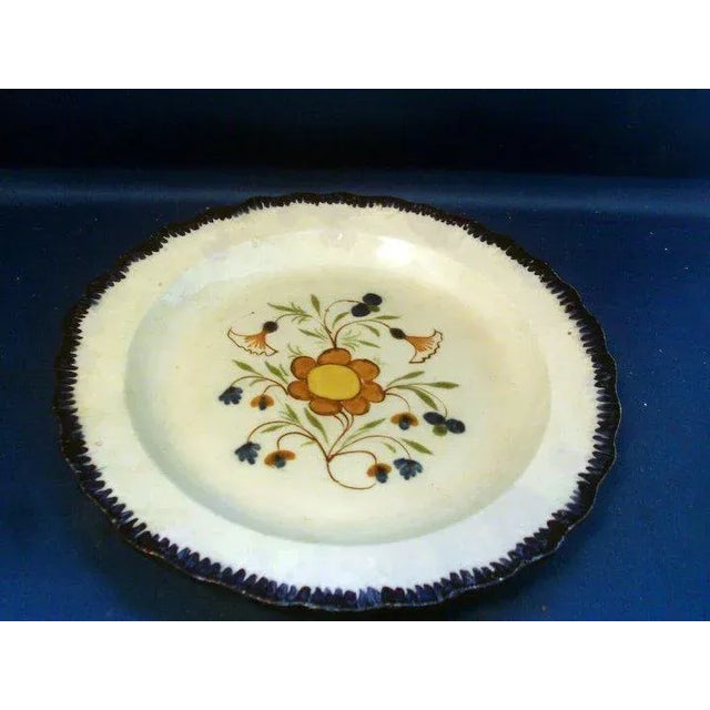 Early 19th Century English Staffordshire Pearlware Blue Featheredge Plate For Sale In New York - Image 6 of 7