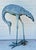 1920s 1920s Monumental Pair of Life-Size Bronze Crane Garden Sculptures With Verdigris... For Sale - Image 5 of 18
