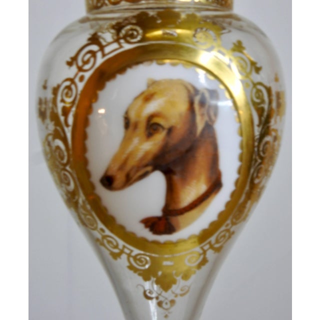 Late 19th Century Late 19th Century Bohemian Vases With Animal Vignettes For Sale - Image 5 of 7