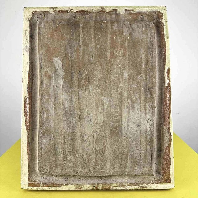 Ceramic Votive Tile Picture in Glazed Terracotta For Sale - Image 7 of 9