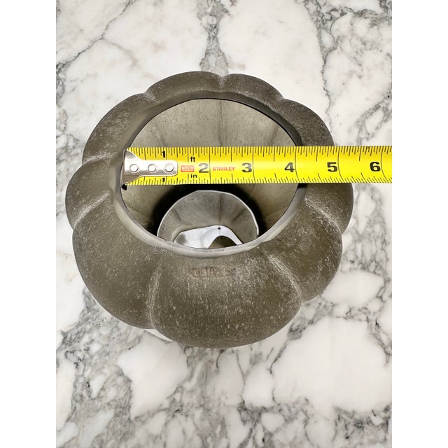 Guaxs Lalibela Vase | German Hand-Crafted Glass, Smoke Grey For Sale - Image 9 of 9