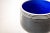 Black, White and Cobalt Blue Ceramic Abstract Bowl Signed Goldenberg For Sale In Miami - Image 6 of 11