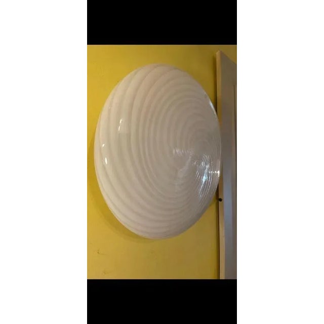 Glass Murano Glass Flush Mount from Vetri, 1970s For Sale - Image 7 of 8