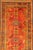 Red and Light Blue Wide Antique Turkish Oushak Gallery Runner. Keivan Woven Arts / rug 16-1002, country of origin / type:...