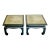 Vintage Ming Side Tables Metal Inlay - A Pair For Sale