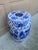 Blue and White Porcelain Chinoiserie Garden Stool or Side Table For Sale - Image 4 of 10