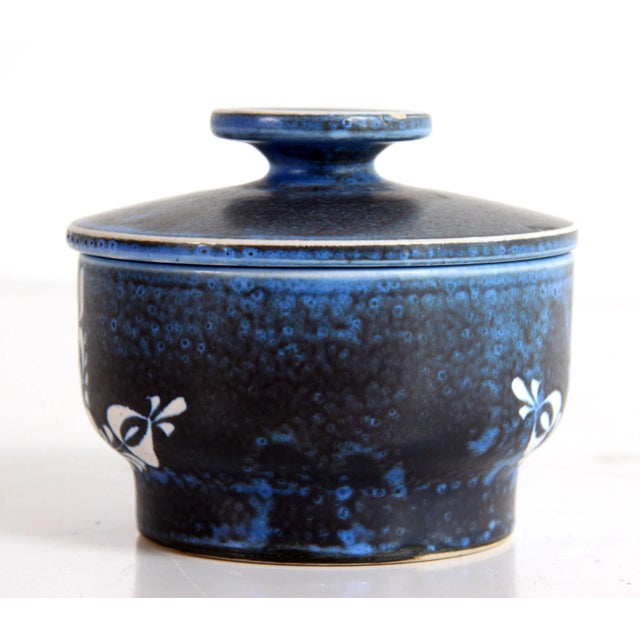 Mid-Century Modern Mid Century Modern Thoms Handarbeit Studio Pottery Lidded Jar For Sale - Image 3 of 10