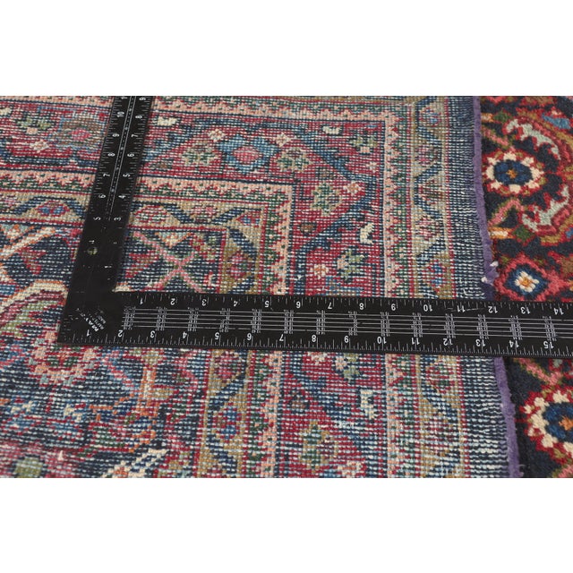 Textile Antique Persian Mahal Rug, 04'07 X 11'00 For Sale - Image 7 of 10