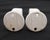 Pair of Vintage White Bathroom Towel Brackets For Sale - Image 6 of 6