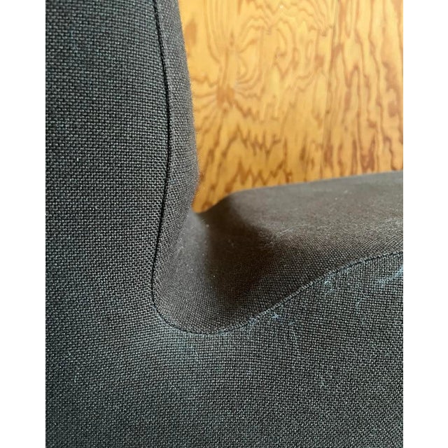 Sinuous Armchair in Brown Fabric, 1960 For Sale - Image 6 of 10