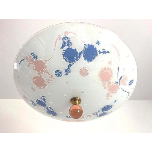 Moe Light 1950s Poodles Ceiling Light For Sale - Image 4 of 15