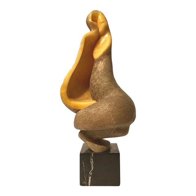 Augusto Ortega Escobedo '1914-1995, Mexican' Abstract Onyx Stone Sculpture For Sale