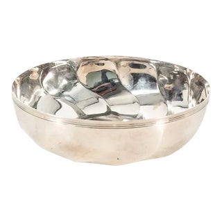 1980s Christofle Torsades Silver Plated Bowl For Sale