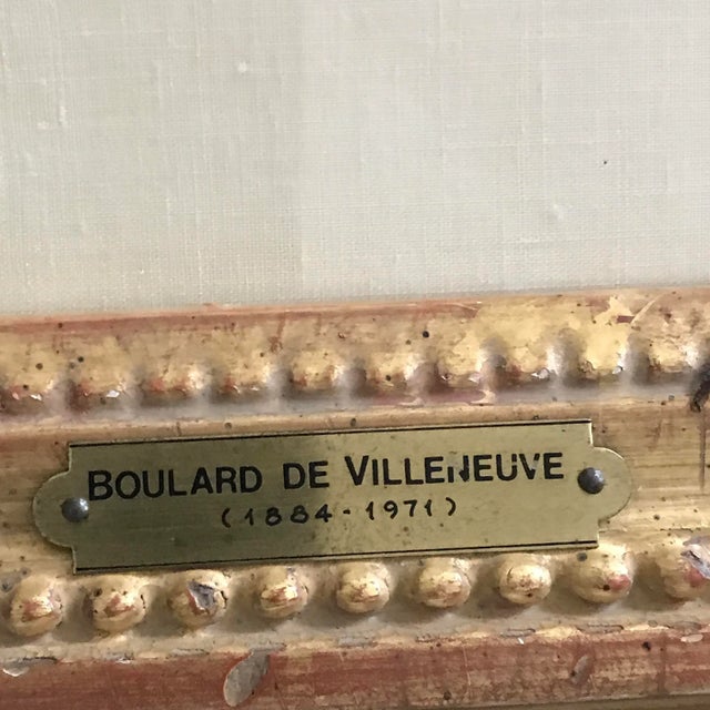 Framed Walter Findlay New York Tropical Watercolor, Signed Maxime Boulard De Villeneuve (1884 - 1971) For Sale - Image 9 of 12