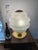 Vintage Table Lamp in Speckled Glass and Brass from Verrerie De Clichy, 1970s For Sale - Image 6 of 13