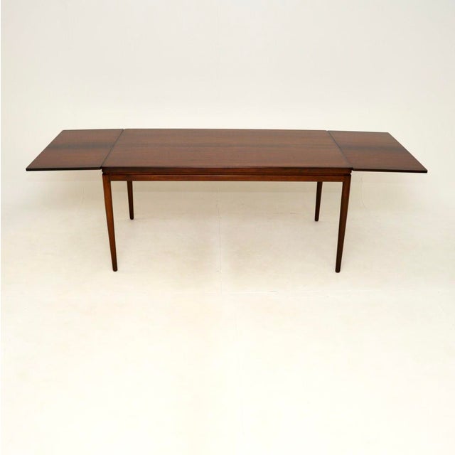 1960s Vintage Danish Dining Table and Chairs by Johannes Andersen for Christian Linneberg, 1960, Set of 7 For Sale - Image 5 of 18