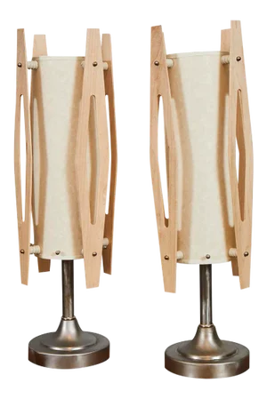 Mid-Century Modern Table Lamps - A Pair