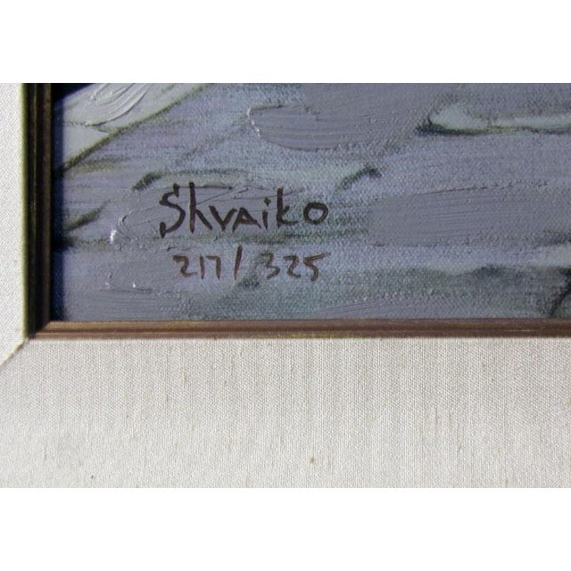 Viktor Shvaiko "Ristrante" 2000 Hand Signed With Custom Framed For Sale - Image 4 of 4