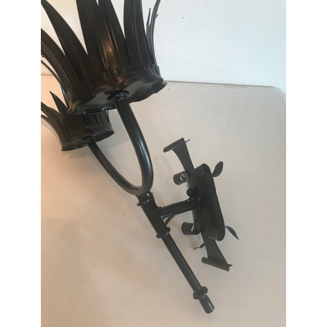 1920s Gothic Style 2-Light Electrified Sconces - a Pair For Sale - Image 9 of 13