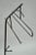 Vintage Modernist Jacques Adnet Style Wrought Iron Hairpin Clothing Valet For Sale - Image 9 of 10