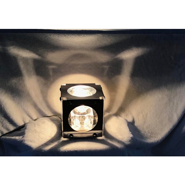 Vintage Peill & Putzler Cube Chrome With Ice Cube Glass Industrial