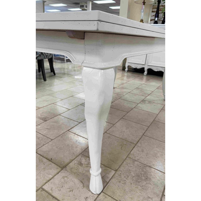 Vintage Painted French Country Extension Dining Table For Sale - Image 12 of 16