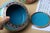 Asian Pair of Vintage Cloisonné Enamel Round Boxes – Peony & Butterfly Motif, Light Blue Ground For Sale - Image 3 of 7