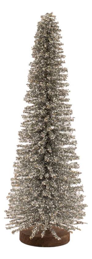 Glitter Iron Christmas Tree 17.5"H
