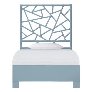 Tiffany Standard Bed Twin Extra Long, Pool Blue For Sale