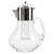 Italian Hand-Blown Glass and Silver-Plated Pitcher with Ice Insert, 1950s For Sale - Image 10 of 10
