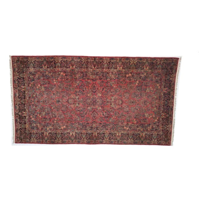 1940s Persian Sarouk Rug 12'3" X 21'10" For Sale - Image 9 of 9