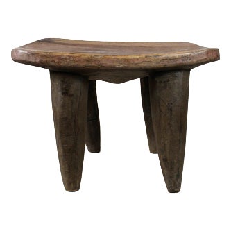 Large Senufo Stool in Wood For Sale