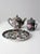 This is a vintage Chinese porcelain mille fleur tea set circa 1950s. Including a round tray, tea pot and tea mug with lid,...