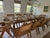 French Provincial Vintage European White Oak Trestle Dining Table, 118” For Sale - Image 3 of 5