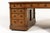 Large Antique English Oak Partners Desk, 1800s For Sale - Image 5 of 10
