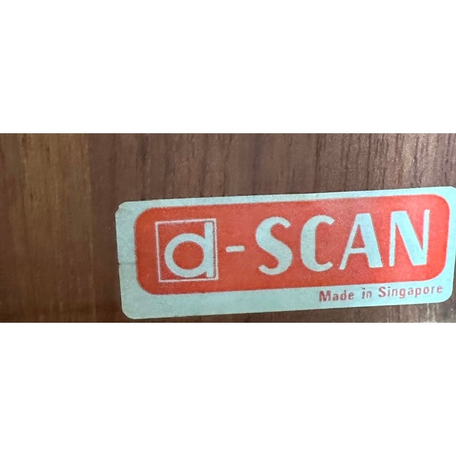 D-Scan Mid-Century Modern D-Scan Captain Line Solid Teak Bar For Sale - Image 4 of 5