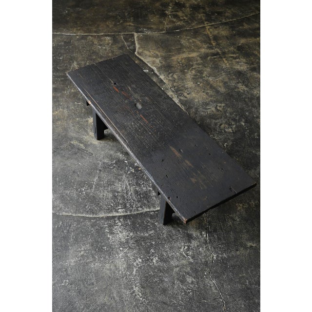 Antique Japanese Cedar Writing Desk / Meiji-Taisho Era / Soot-Darkened Table For Sale - Image 9 of 18