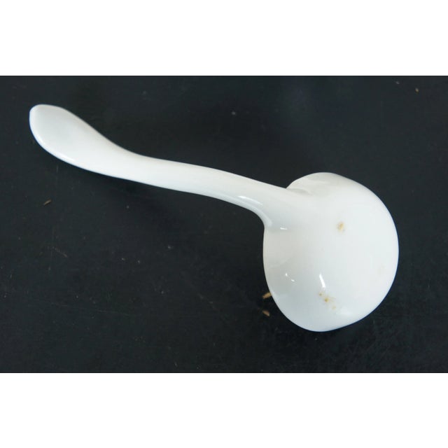 Antique Red Cliff Ironstone Octagonal White Grape Trophy Soup Tureen & Ladle For Sale - Image 6 of 13