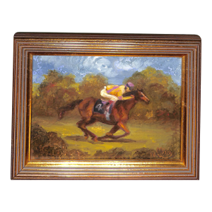 Misia Broadhead Steeplechase Oil on Canvas 1996