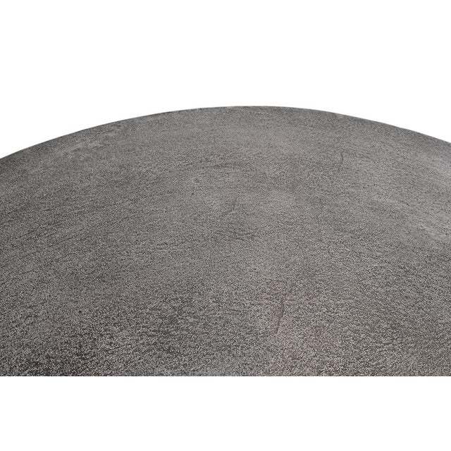 2020s Gunmetal Round Dining Table 48" For Sale - Image 5 of 11