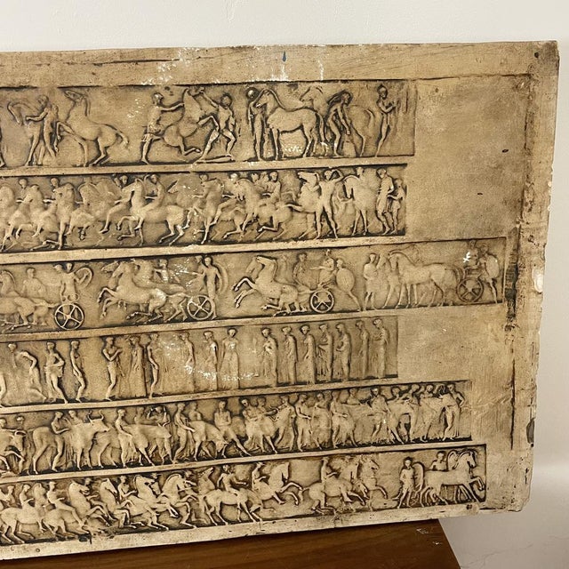 Cream Greek Bas-Relief Frieze, 1800s, Stucco For Sale - Image 8 of 16