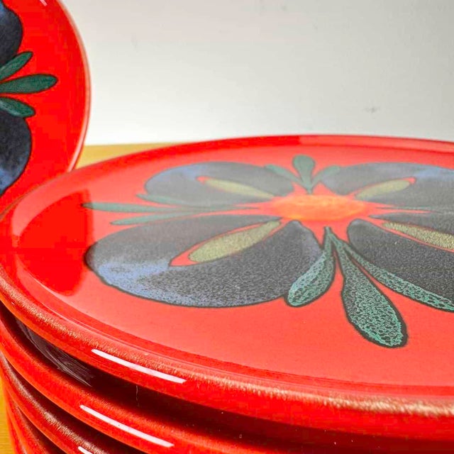 Ceramic Plates from Waechtersbach, Germany, Set of 6 For Sale - Image 3 of 8