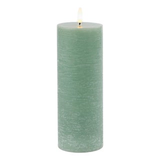 FIA Wick Green Pillar Candle (Set of 2) For Sale